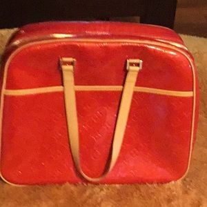 Louis Vuitton red vernis hand or hand bag